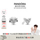潘多拉（PANDORA）[夏之光同款]愛心三重奏耳釘心形精致七夕情人節(jié)禮物送女友