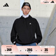 adidas休閑加厚毛圈連帽衛(wèi)衣套頭衫男女阿迪達(dá)斯官方輕運(yùn)動(dòng) 黑色   XS