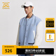卡賓男裝英文刺繡棒球服24秋冬新款呢夾克商場同款W3244184006 淺藍(lán)灰07 XL /180/52