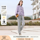香影衛(wèi)褲女加絨加厚褲子秋冬季2024新款束腳褲灰色抽繩休閑運動褲 灰色 S