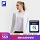 FILA 斐樂(lè)官方女士針織連帽外套2025夏新款健身運(yùn)動(dòng)涼感防曬上衣 玉石白-WT M 165/84A/M