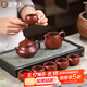 金鑲玉功夫茶具整套宜興原礦紫砂壺家用喝泡茶手工高檔送人禮盒 潘壺