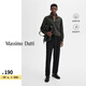 Massimo Dutti折扣升級(jí)2025男裝簡(jiǎn)約純色智性風(fēng)半高領(lǐng)拉鏈針織衫毛衣00750242 太空灰 L (CN 185/104A)