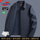 TPZBWG高端奢侈品牌夾克男士2025年春秋季新款商務(wù)休閑行政干部男裝外套 深藍【春秋翻領(lǐng)款】 M 170 (適合95-115斤)