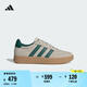 adidas「T頭鞋」BARREDA板鞋德訓(xùn)鞋男女春季新款阿迪達(dá)斯輕運(yùn)動(dòng)   奇跡礬土棕/森林綠/樹脂黃   38