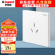 羅格朗（LEGRAND）開關(guān)插座面板 仕典/逸景 玉蘭白色 16A三孔浴霸空調(diào)插座