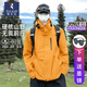 啄木鳥沖鋒衣男女25年秋季新款三合一可拆卸防暴雨川藏旅行登山夾克外套 谷子黃【單外套+送墨鏡 】 XL