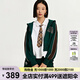 卡帕復(fù)古運(yùn)動(dòng)衛(wèi)衣女短款連帽開衫美式字母休閑長袖外套K0D62MK02