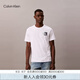 Calvin KleinJeans25春夏男士植絨膠印字母ck純棉休閑針織短袖T恤4RB858G YAA-月光白 L