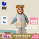 迷你巴拉巴拉【三防】羽絨連體衣嬰兒衣服寶寶爬服加厚2025秋冬新款 淺灰20045 73