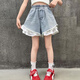 G.DUCKKIDS2025新款夏季淺藍色牛仔裙女童時(shí)尚百搭蛋糕裙休閑短裙潮 淺藍色-夏季薄款 120 cm