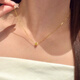 別情黃金項鏈女款999足金貓眼珠吊墜轉(zhuǎn)運珠掛墜鎖骨套鏈情人節(jié)送女友 黃金轉(zhuǎn)運珠項鏈/金重約2.13克
