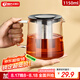 天喜（TIANXI）泡茶壺耐熱大容量玻璃茶壺加厚茶具茶水分離壺大容量泡茶器1150ml