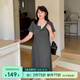 惟友大碼連衣裙胖妹妹女裝夏裝加肥加大遮肚子顯瘦氣質T恤裙 短款 3XL 【尺碼偏大】 建議150-170斤