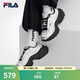 斐樂(lè)（FILA）官方女鞋魚(yú)刺4老爹鞋運(yùn)動(dòng)鞋2025夏季新款復(fù)古輕便休閑鞋舒適潮鞋 雪白/黑-SB 38
