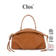 CLOS2025Float Bag女士小船包小號(hào)霧蠟植鞣頭層牛皮手斜挎包七夕禮物 杏色-小號(hào)