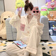 伊棠朵睡衣女春秋季甜美波點(diǎn)長(cháng)袖長(cháng)褲少女日系可愛(ài)卡通家居服套裝可外穿 616C# M 80-100斤