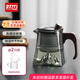 然也（RAE）家用玻璃泡茶壺耐高溫煮茶壺木把帶過(guò)濾茶水分離花茶壺480mlKH888