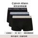 Calvin KleinCK 男士棉質(zhì)平角內(nèi)褲 套裝套盒3條裝 U2664G QRY黑色 XL