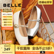 百麗（Belle）氣質(zhì)瑪麗珍鞋女商場(chǎng)同款小香風(fēng)平跟單鞋B6S1DCQ4 米白 37 (235mm)