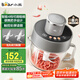 小熊（Bear）絞肉機(jī)家用 絞餡機(jī) 碎肉機(jī) 電動多功能料理攪拌機(jī) 餃子肉餡蒜蓉機(jī) 可調(diào)粗細(xì)攪肉機(jī)2L雙刀QSJ-F03X2