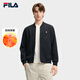 FILA 斐樂(lè )官方男子針織長(cháng)袖外套2025秋季新款時(shí)尚休閑商務(wù)行政棒球服 【加絨】傳奇藍-NV L 175/96A/L