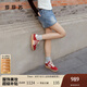 莎莎蘇春夏澤西風(fēng)運(yùn)動(dòng)休閑板鞋厚底復(fù)古粉色德訓(xùn)鞋馬卡龍小白鞋女 安可拉紅 35