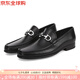 Ferragamo 菲拉格慕男鞋  男士CHRIS系列牛皮GANCINI扣飾商務(wù)皮鞋 黑色 02A881 0686084 40 /6碼