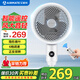 艾美特（AIRMATE） 家用空氣循環(huán)扇節(jié)能輕音落地扇四季適用電風(fēng)扇臺地三用預(yù)約定時智能遙控風(fēng)扇 加高遙控款CA23-R24