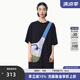 幻走（MOVEUP）2025夏季新款.FUN系列包包印花純棉設(shè)計(jì)師中長(zhǎng)款T恤女 夜黑 M