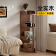 竹山下置物架多層收納架小型不占空間層架輕奢簡(jiǎn)約全實(shí)木客廳窄邊架子 極窄不占地|3層15cm