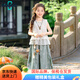 FIDQIOG國際品牌新中式女童夏裝套裝波西米亞度假風(fēng)兩件套小女孩夏天超好看衣服潮 圖片色 150 cm