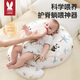 莫爾兔斜坡枕嬰幼兒防吐奶脹氣0-1歲寶寶喂躺斜坡墊新生兒喂奶哺乳枕頭 森語熊貓【升級腳托款+固定帶】 10A抗菌-可拆洗-四季可用