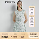 PORTS寶姿 商場同款新品女裝無袖印花連衣裙LL8D200KLO008 乳白混色 XL (10)