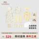 英氏（YEEHOO）嬰兒禮盒高檔新生兒衣服寶寶出生禮物抑菌純棉送禮滿月12件套