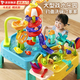 貝初眾兒童寶寶玩水玩具女孩3-6歲水上樂園戲水玩具女童循環(huán)出水洗碗機(jī) 電池版戲水桌【雙水池/磁吸釣魚/旋轉(zhuǎn)滑梯】精美禮盒 4-5-8歲男女孩童小朋友大號釣魚玩具周歲生日禮物