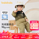 巴拉巴拉嬰兒連體衣羽絨服寶寶抱衣哈衣秋冬裝防風保暖潮 土灰綠40939 80 cm