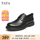 他她（TATA）雕花布洛克皮鞋男正裝商務(wù)英倫牛津鞋結(jié)婚新郎鞋VZR01AM3 黑色-新 42