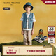 Teenie Weenie Kids小熊童裝25夏新款男童休閑牛仔馬甲無袖外套 藍(lán)色 130 cm