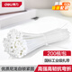 得力（deli）自鎖式尼龍?jiān)鷰О咨?*250mm電腦裝機(jī)阻燃理線帶束線捆扎100根/包