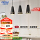 歐普（OPPLE）LED吊燈餐廳燈具三頭餐吊燈現(xiàn)代簡(jiǎn)約創(chuàng)意吧臺(tái) 繁星黑 另購(gòu)E27光源