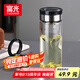 富光尚宇系列單層悶茶玻璃杯 男女士水杯高硼硅玻璃杯子泡茶杯800ml