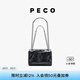 PECO946單肩真皮鏈條中號(hào)嬉皮包新款油蠟皮斜挎包送女友禮物 經(jīng)典黑 頭層油蠟牛皮 現(xiàn)貨