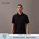 Calvin Klein運動【吸濕速干】25春夏新款男ck透濕拉鏈半襟短袖POLO衫GMS5K170