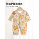 何佳功嬰兒衣服夏季薄款寶寶連體衣新生兒純棉睡衣透氣春秋夏空調(diào)服男女 動(dòng)物樂園棕灰色 73cm （推薦6-9個(gè)月體重14-18斤）
