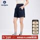 Navigare意大利小帆船女全棉A版夏季休閑復(fù)古牛仔短褲2322505501 深藍(lán) M 