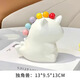 獨(dú)角獸水果叉家用不銹鋼輕奢高級(jí)感收納罐客廳擺件小叉子喬遷擺件 白色獨(dú)角獸+6色果叉