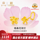 第一福黃金耳釘格?；ㄖ贬槒濄^花花耳飾足金999養(yǎng)耳洞送媽媽七夕禮物 格桑花【彎鉤款】 約1.20g 國企品質*品牌禮盒*國檢證書