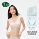 松山棉店【小棉花】大胸顯小蕾絲內衣女純棉大碼文胸罩【新款】水粉色L