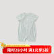 巴厘小豬新生兒嬰兒衣服夏季新款初生兒短袖薄款哈衣爬爬服夏天寶寶連體衣 新黛藍(lán) 80cm